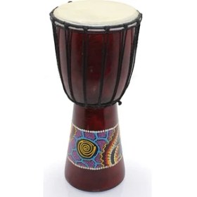 Resim Batikli Ahşap Darbuka 30 cm 