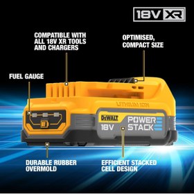 Resim Dewalt DCBP034 18V 1.7Ah Powerstack Akü 