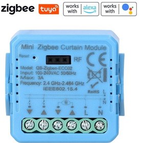 Resim Ximistore9 Zigbee Akıllı Perde Modülü: Alexa Ve Google Home Uyumlu, Uzaktan Kontrol Ve Zamanlayıcı Özellikli 