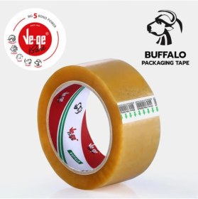Resim Ve-Ge | Bufalo Koli Bandı, 45 mm x 100 m, Şeffaf, Su Bazlı Akrilik Tutkal, Sararma Yapmaz 