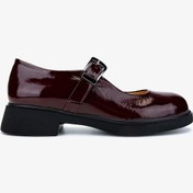 Resim Valmenti Kadın Hakiki Deri Bordo Rugan Casual Ayakkabı 1051 5743 Bn Ayk Sk24-25 Bordo Rgn Bordo Rugan 