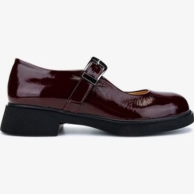 Resim Valmenti Kadın Hakiki Deri Bordo Rugan Casual Ayakkabı 1051 5743 Bn Ayk Sk24-25 Bordo Rgn Bordo Rugan 