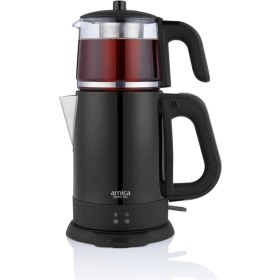 Resim Arnica Demli Stil IH33205 Çelik Çay Makinesi Siyah 