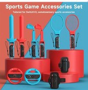 Resim Sunshine011 Switch 2 Oyun Konsolu Kumandası Hareket Spor Aksesuarları 2 Hareket Algılama Spor Seti Tenis Raketi 