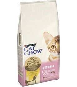 Resim Purina Cat Chow Tavuklu Yavru Kedi Maması 15 KG 