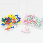 Resim 50/400 adet Renkli İtme Pimleri, Plastik Saklama Kutusu ile Küçük Çok Renkli I-Şekilli Pimler, Ofis Bülten Panoları için Sevimli Macaron-Renkli I-Pimler, Ev Duvar Dekoru, Mantar Panolar & Fotoğraf Duvarları, Standart Boyut 23mm 