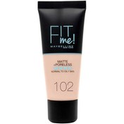 Resim Maybelline new york mat fondöten - fit me matte + poreless foundation 102 fair ivory 