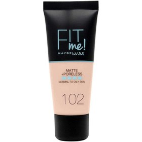 Resim Maybelline new york mat fondöten - fit me matte + poreless foundation 102 fair ivory 