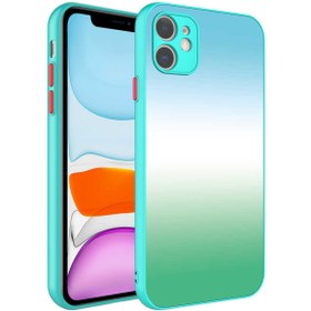 Resim Nezih Case Apple Iphone 11 Uyumlu Kamera Korumalı Renkli Ebru Desenli Arkası Cam Temperli X-cam Kapak No13 