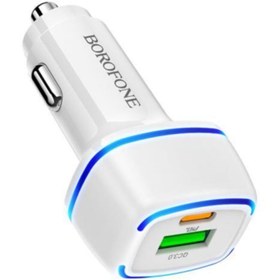 Resim Borofone Çift Bağlantı Noktalı Pd20w + Qc3.0 Araç Içi Şarj Cihazı Usb+type-c 