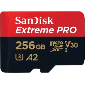 Resim Mena Rise 256 GB Extreme Pro Microsdxc Kartı + Sd Adaptörü + Rescuepro Deluxe, 200 Mb/sn'ye Kadar, A2 App Performance, Uhs-I, 10, U3, V30 