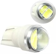 Resim T10 Led Ampul 2 Çipli Mercekli Beyaz 12 Volt 