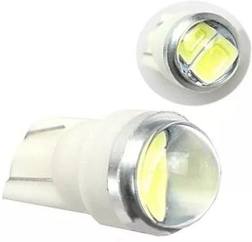 Resim T10 Led Ampul 2 Çipli Mercekli Beyaz 12 Volt 