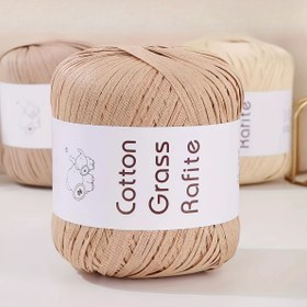 Resim 2 adet 200 metre rafya örgü ipliği, el yapımı DIY saman şapka örgüsü ipliği - yüksek sıcaklıkta su boyama, canlı renkler, yaz şapkaları, terlikler, çantalar, bardak kapakları ve dekoratif aksesuarlar için uygun, bambu ipliği vb. DIY el işi malzemeleri 