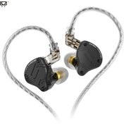 Resim KZ ZS10 PRO X Kablolu Kulak İçi Monitörler - 4BA+1DD 5 Sürücü, Dokunmatik Kontrol, Çıkarılabilir Kablo ve USB Güç ile Geliştirilmiş Ses Deneyimi için HiFi Metal Kulaklıklar 