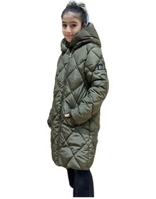 Resim Benitto Kids Kız Çocuk Kapüşonlu Kaban 51329 Haki 