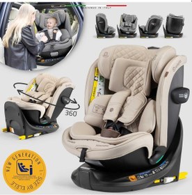 Resim Elele Ritornofix 360 Dönen I-size Oto Koltuğu İsofix 40-150 Cm 0-36 Kg Bej 