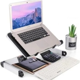 Resim AyrStore Alüminyum Yükseklik Ayarlı Katlanabilir Laptop Sehpası Notebook Macbook Standı Dizüstü Laptop 