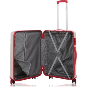 Resim Mçs Polipropilen Valiz V374 65 Cm S21yy100000665 00422 Kemik/kırmızı 