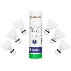 Resim Busso Bs-509 Naylon Badminton Topu 6'Lı 