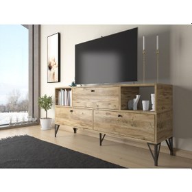 Resim Wood'n Love Mia 160 Cm Metal Ayaklı Tv Ünitesi - Konsol - Atlanti 