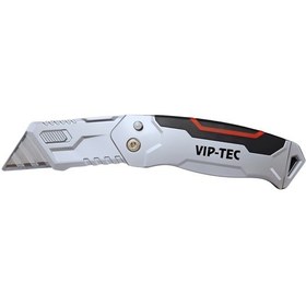 Resim Vıp-tec Vt875157 Profesyonel 2 Kademeli Katlanır Metal Maket Bıçağı 