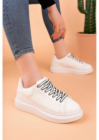 Resim Luis A Costa Lc107 Beyaz Bağcıklı Kadın Ayakkabı Renkli 