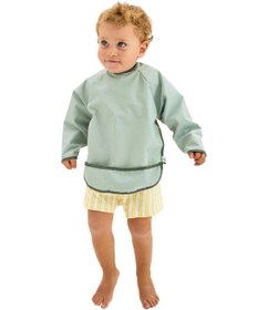 Resim Uzun Kollu Leke Tutmaz Bebek Mama, Oyun Ve Aktivite Önlüğü Mint 