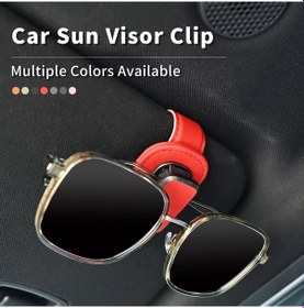 Resim Gaojunshop01 Bej Renkli Yüksek Kaliteli Güneşlik Klipsi Gözlük Tutucu İç Güneşlik Aksesuarı 