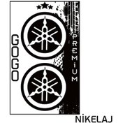 Resim Yamaha Yamaha Yamaha 5X5Cm Ikili Damlasız Etiket De021 