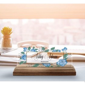 Resim Bk Gift Kişiye Özel İsimli Ahşap Tabanlı Akrilik Masa İsimliği-6, Ofis Dekoru, Mesleki Hediye, Ofis Hediyeleri Kobitmeyen137732 Bk Gift 