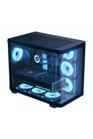 Resim Aerocool P300c 3x12cm Mirror A-rgb Fanlı, Panoramik Tempered Pane 