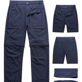 Resim Erkek Casual İki Bölümlü Pantolonlar Moda ve Çok Yönlü, Çıkarılabilir, Değişken Uzunluk, Tüm Mevsimler İçin Uygun, Erkek Golf Pantolonları, Erkek Casual Pantolonları, Erkek Overaller, Açık Hava Yürüyüş Pantolonları 