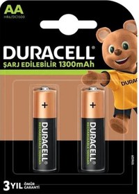 Resim Duracell 1300 Ma Aa Şarjlı Kalem Pil 2'li Paket - 165614 