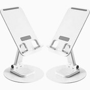 Resim 360 Derecd Hareketli Dönen Katlanabilir Mobil Masaüstü Tablet Standı Cosmostech
