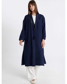 Resim Defacto Relax Fit Hakim Yaka Kimono C9691AX24SMNV31 Lacivert 