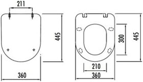 Resim Creavit Duck Duroplast Slim Amortisörlü Klozet Kapağı KC0903 