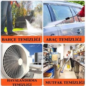 Resim Şarjlı ve Yüksek Basınçlı Oto Yıkama Makinesi ve Sulama Tabancası Bahçe Yıkama Makinesi 