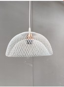 Resim Kafes Tel Beyaz Tekli Sarkıt Açik Beyaz 