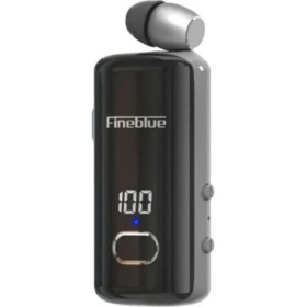 Resim Fineblue F580 Dijital Göstergeli Makaralı Titreşimli Bluetooth Kulaklık Siyah 