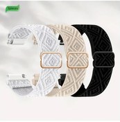 Resim Sunshine022 Fitbit Versa 1 2 Uyumlu 22mm Nylon Siyah Starlight Reflective Beyaz Kol Bandı 