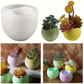 Resim Silikon Kalıp Beton Çiçek Saksıları Sukulent Saksılar Ve Mumluk Kalıbı 