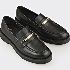 Resim Elle Shoes Siyah Deri Kadın Günlük Ayakkabı 