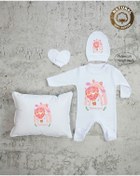 Resim yzc home size dair... Tky05 Isimli Kız Bebek Yastık Tulum Şapka Eldiven Set 