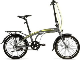 Resim FX 3500-NX3 KATLANIR BİSİKLET 32CM V 20 JANT NEX.3 VİTES METALİK GRİ SARI 