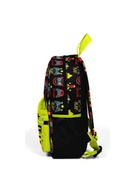 Resim Coral High Kids Siyah Fosforlu Sarı İki Bölmeli Yuva Sırt Çantası 23528 