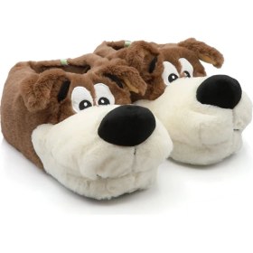 Resim Twigy Bobby Kadın,Garson Boy Hayvanlı Panduf Kahverengi 36/41 