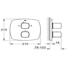 Resim Grohe Grandera Termostatik Banyo Duş Bataryası - 19937000 