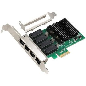 Resim Open Smart OPS01G74RT Quad 4 Port Gigabit PCI-E X1 Ethernet Kart 