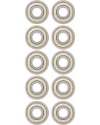 Resim Tenfowee 10 Adet 6201z Mini Derin Ova Top Bearing, Açısal Ve Radyal Yük Taşıma, Çelik Malzeme, Motor Ve Makine Kutusları İçin 